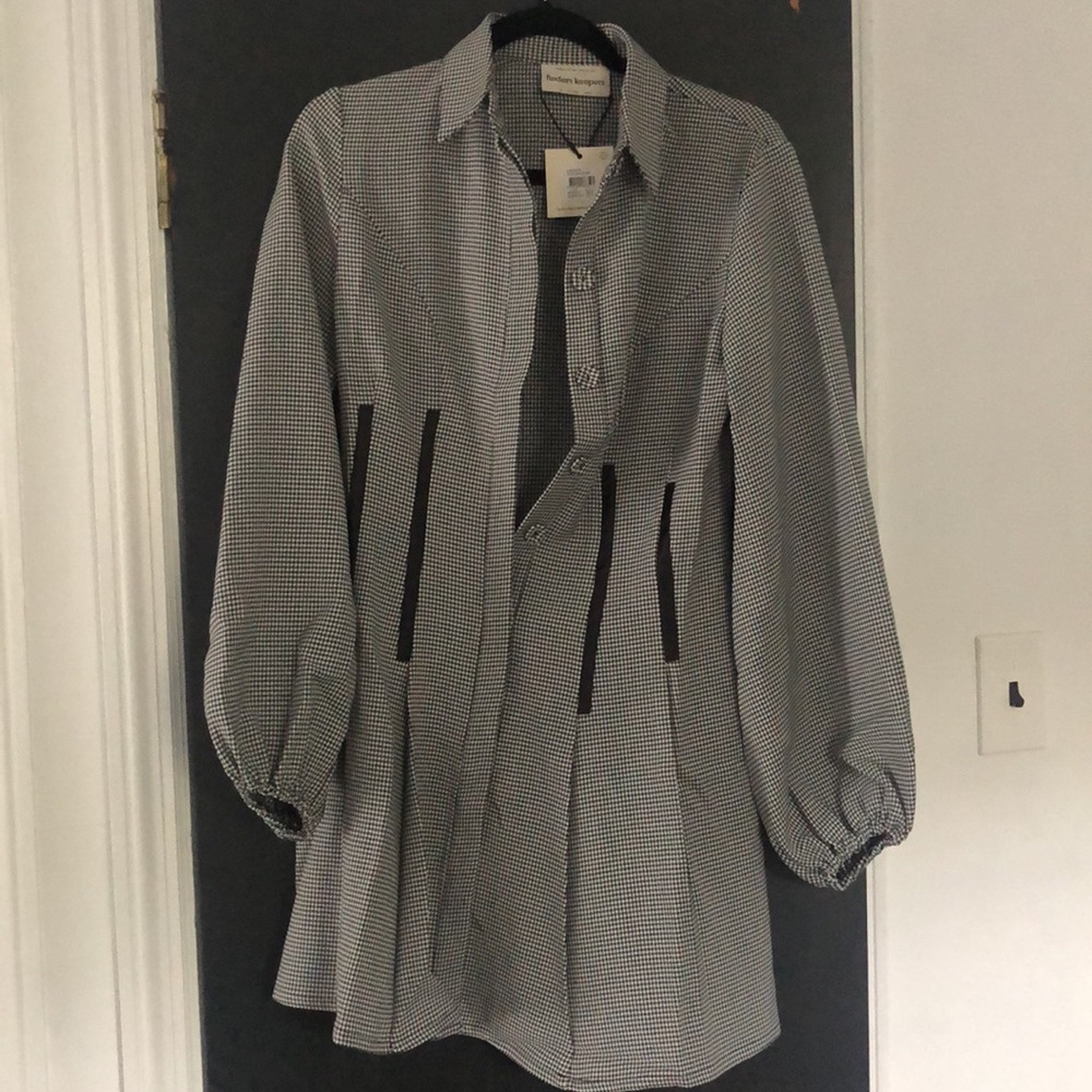 NWT Finders Keepers Romy Houndstooth Mini Dress